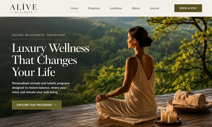 design wix acupuncture website wix clinic website wellness booking website