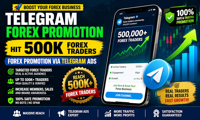 telegram forex promotion hit 500k forex traders forex promotion via telegram ads