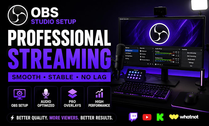 fix and optimize obs studio for youtube live streamers