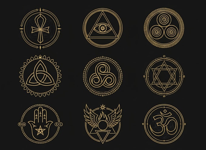 design sacred geometry or mystical logo design for you