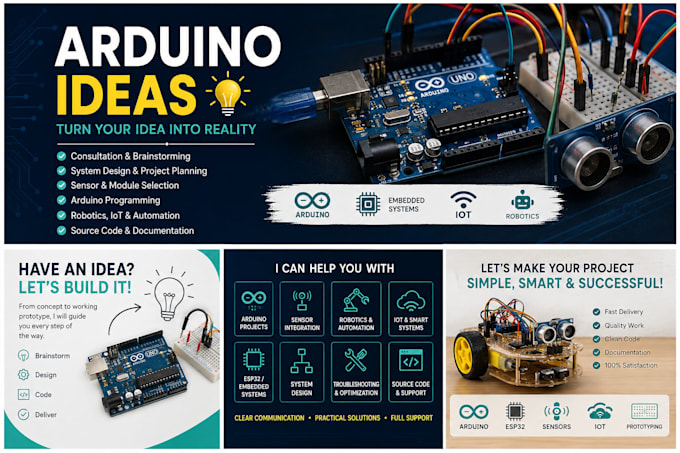 give ideas to built arduino robots