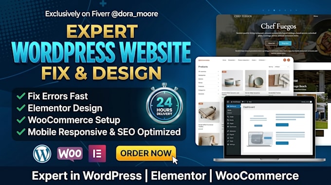 design italian wordpress website development, redesign wordpress blog website