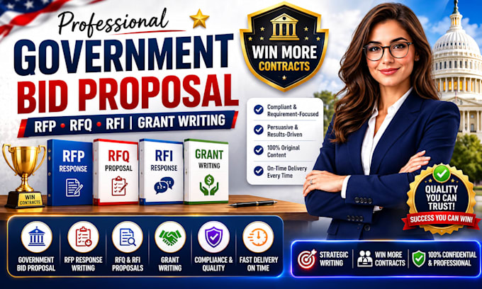 write government bid proposal rfp rfq and grant applications