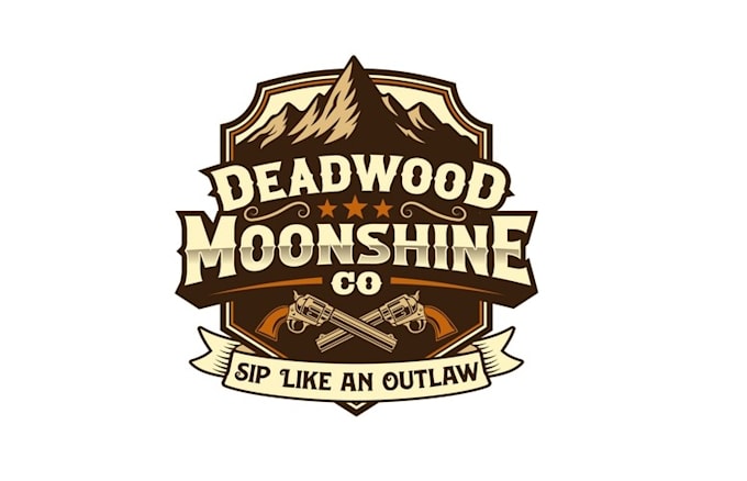 design moonshine pop up bar logo