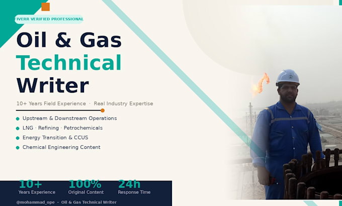 write expert oil and gas technical articles and energy industry content