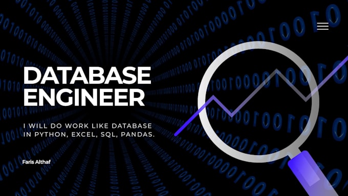 do something really good at python, microsoft excel, database