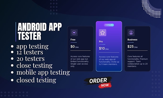 provide 12 tester google play testers android app tester beta testing ios test