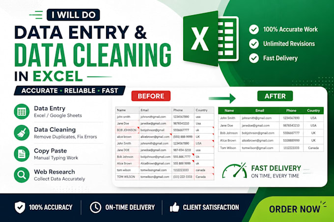 excel data cleaning and formatting