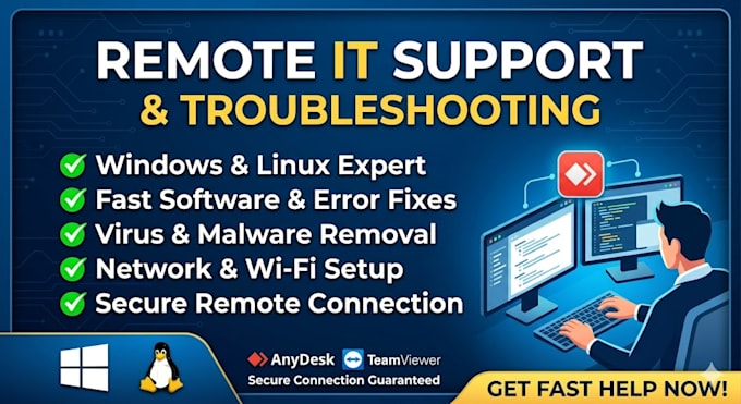 provide remote IT support and technical troubleshooting