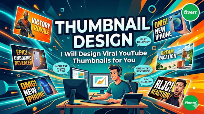 design viral youtube thumbnails for any niche