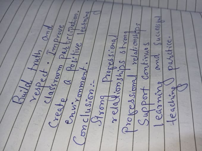 write neat and clean handwritten notes and assignments