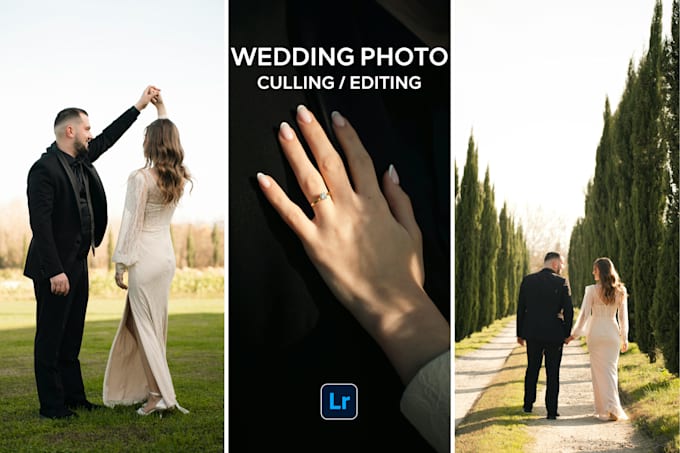 do wedding photo culling,editing and lightroom photo editing