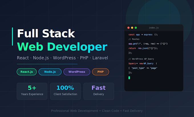 build a full stack web application or wordpress website for your business