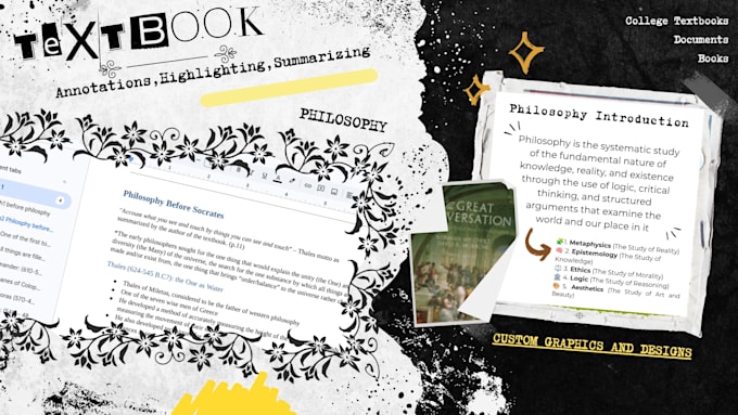 highlight, annotate, and summarize your college textbooks