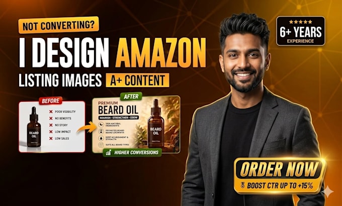 design amazon a plus content and product listing