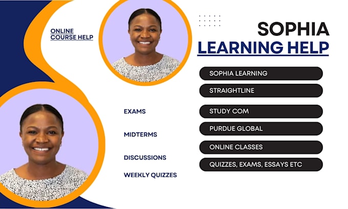 do sophia learning, touchstones projects, studycom tasks in 24hours