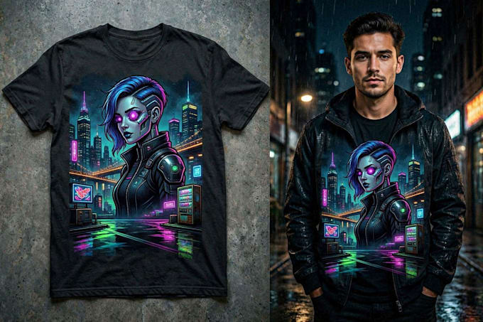 create modern and trendy tshirt design for your brand