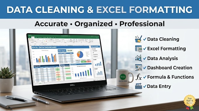 fix, clean, and organize your messy excel or CSV data