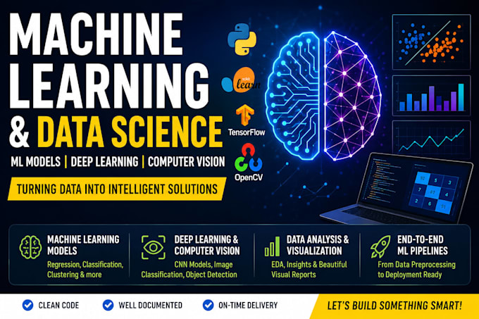 build a machine learning model for classification, prediction or computer vision