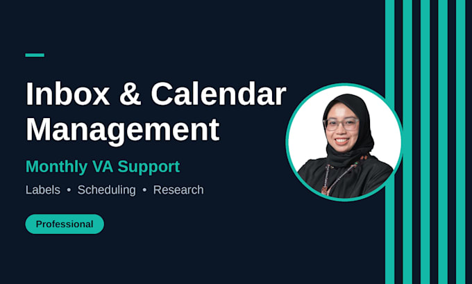 manage your email inbox and calendar with monthly support