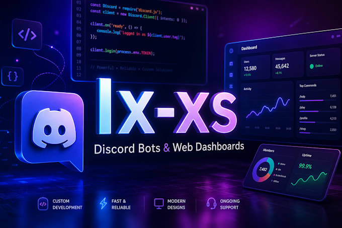 create a custom discord bot in javascript with discordjs API and dashboard