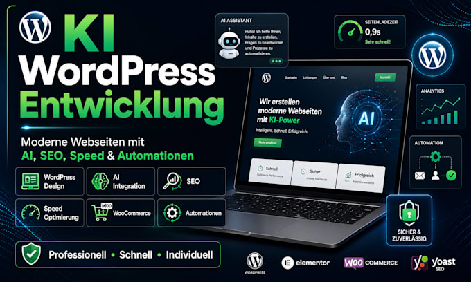 build a professional wordpress website with ai features