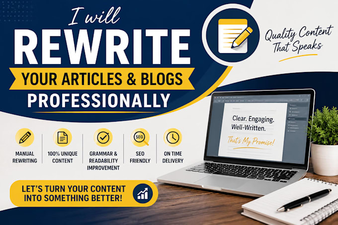 rewrite your content professionally and manually