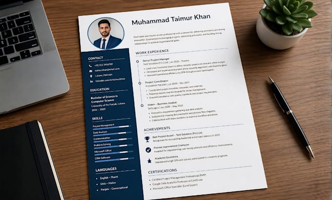 design a professional ats friendly CV resume
