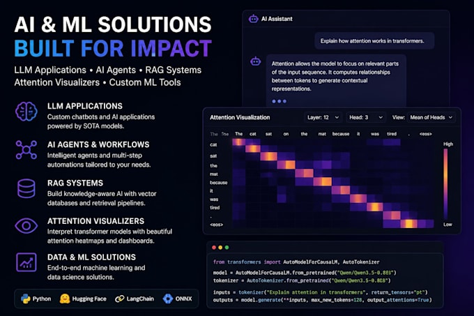 build llm applications, ai agents, and machine learning solutions