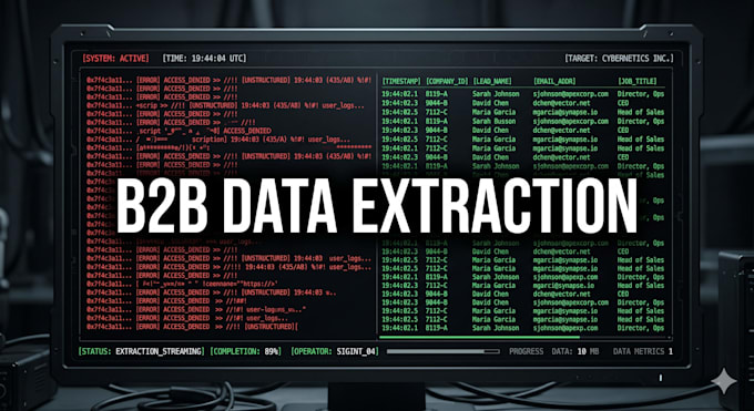 bulk web scraping and b2b lead generation lists