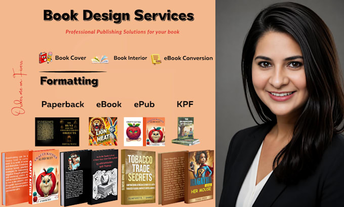 design book cover, book interior, and ebook conversion
