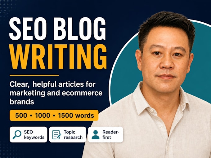 write SEO blog articles for saas and ecommerce brands