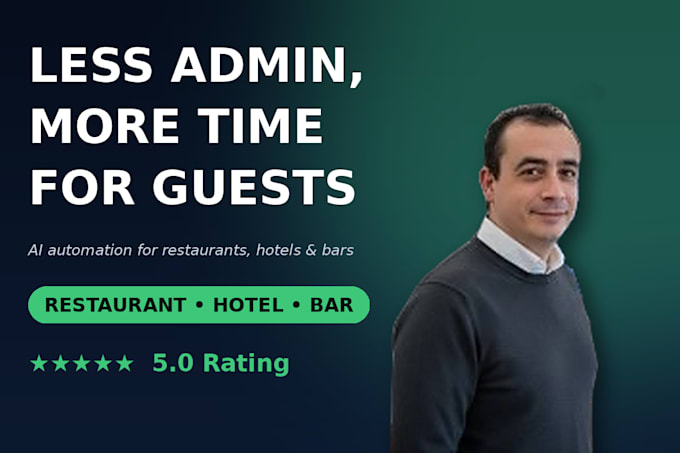 set up ai automation for your restaurant, hotel or bar, no tech skills needed