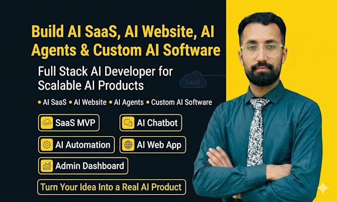 build ai saas,ai website,ai agents,custom ai software