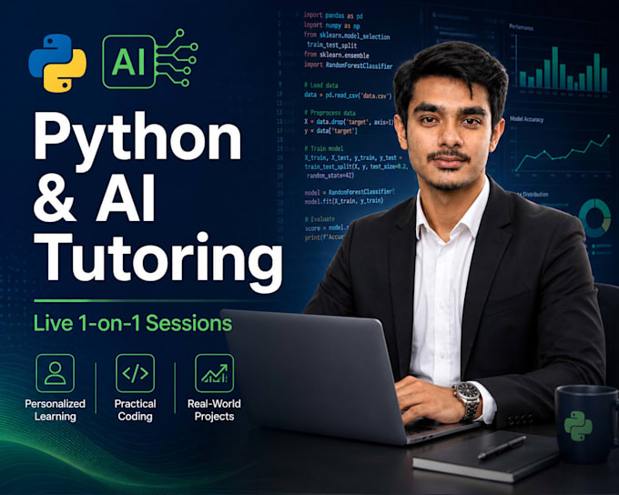 teach you python, data science, and ai ml development in live sessions