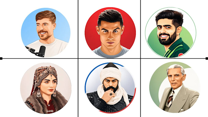 create custom cartoon avatar for linkedin profile