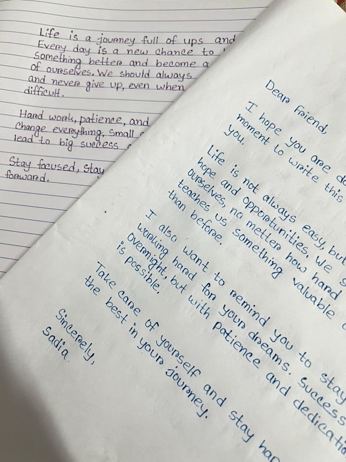 write beautiful handwritten letters and personalized notes