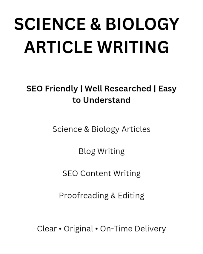 write seo friendly content for articles blogs websites
