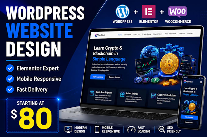redesign your wordpress website using elementor