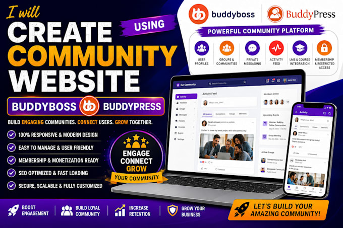 do landing pages using elementor, learndash and buddypress
