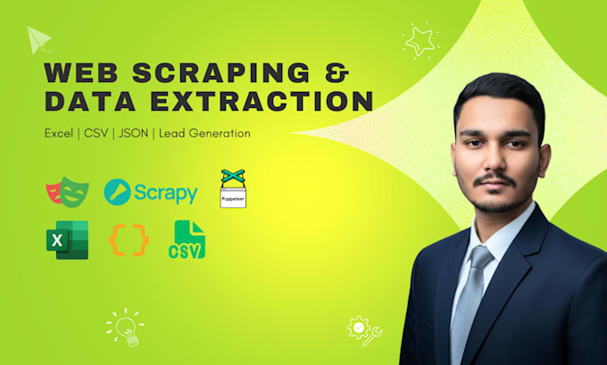 scrape website data and deliver clean excel CSV json files