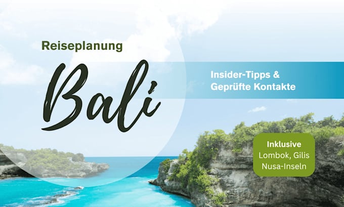 create a custom bali travel plan in german