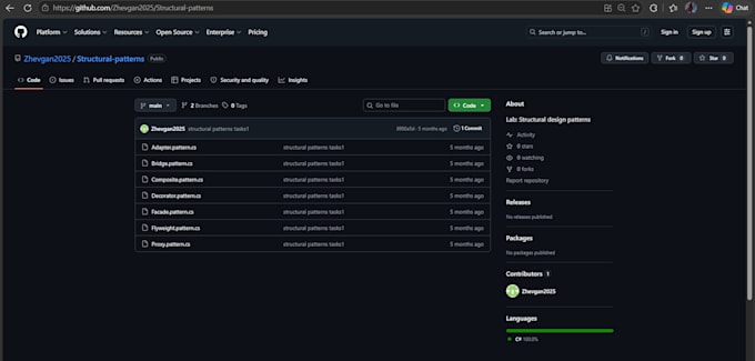help with oop and design patterns in c sharp