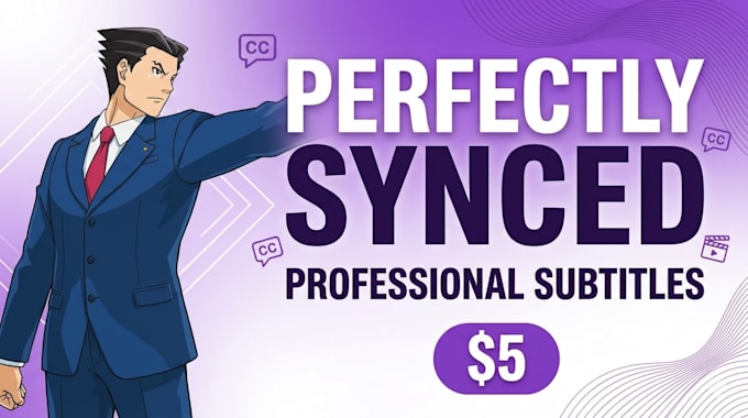 put synced professional subtitles to your video english