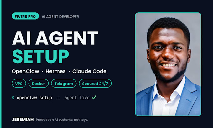 setup openclaw hermes ai agent vps docker claude code telegram