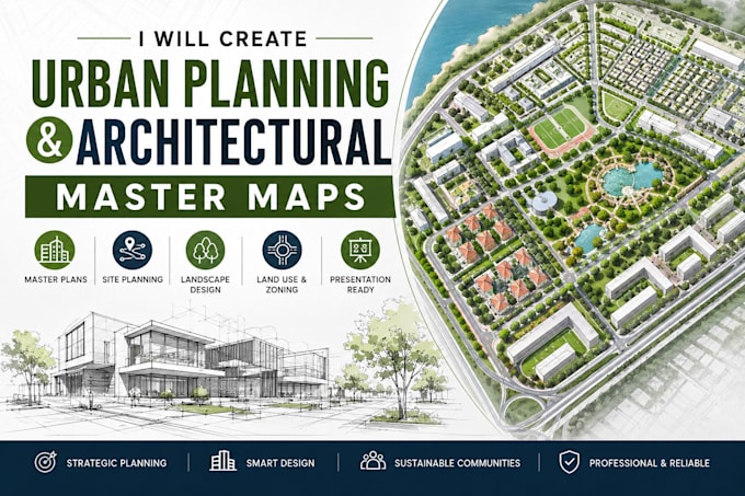 create urban planning and architectural master maps