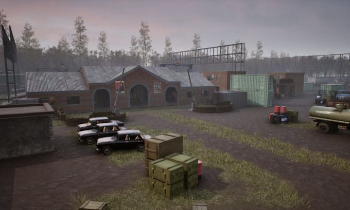 do 3d game environment unity unreal engine map level design terrain model,asset