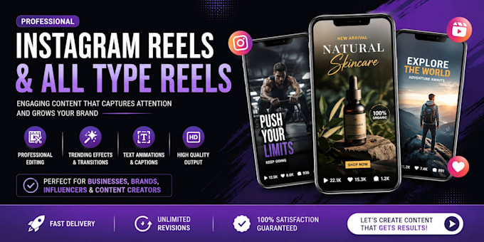 professionally make instagram and promotion reel