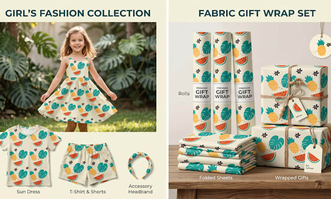 create custom seamless repeat pattern design