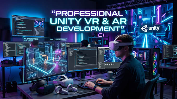develop unity VR meta quest oculus ar project and simulation